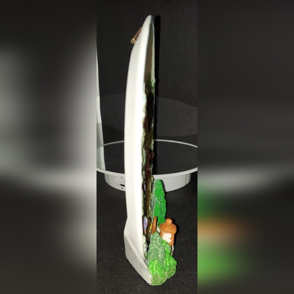 Beautiful Decorative Wall Hanging 3-D Plate English Cottage Countryside W/ Stand - Picture 6 of 11